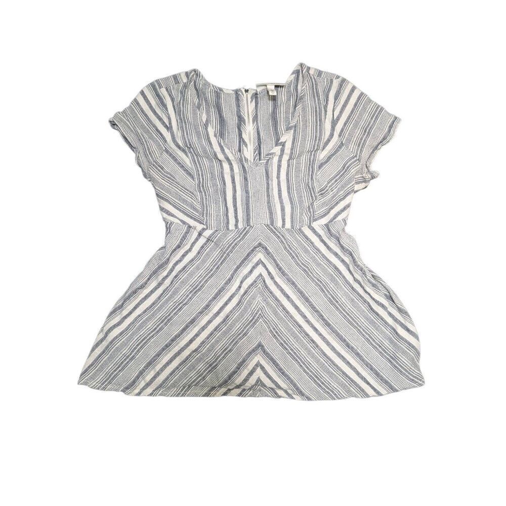 Jessica Simpson Dress/Tunic Gray Striped Women's Large